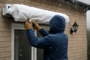 Proteggere le tende da sole in inverno: i passaggi utili per evitare danni da gelo e pioggia